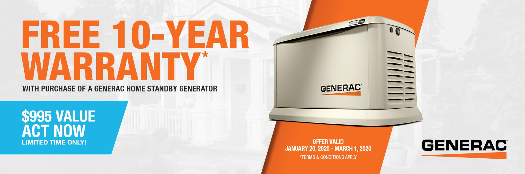 Homestandby Generator Deal | Warranty Offer | Generac Dealer | Stahlstown, PA